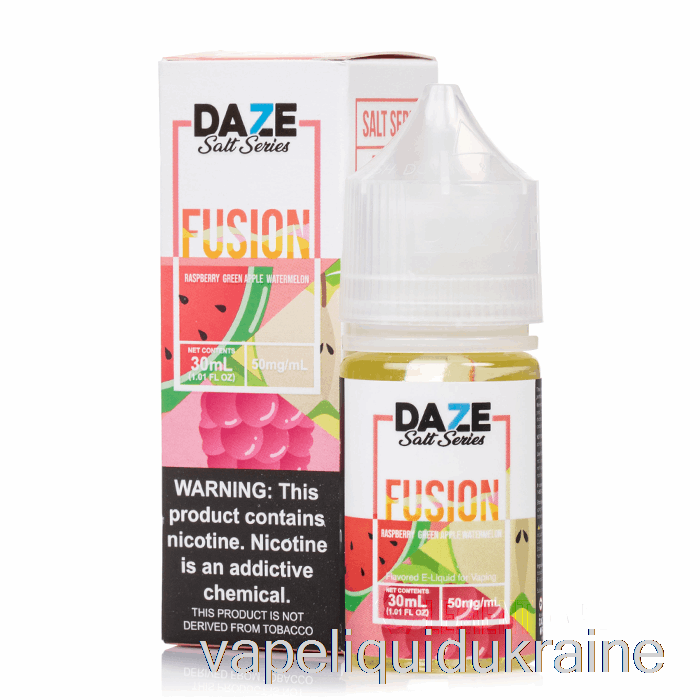 Vape Ukraine Raspberry Green Apple Watermelon - 7 Daze Fusion Salt - 30mL 30mg